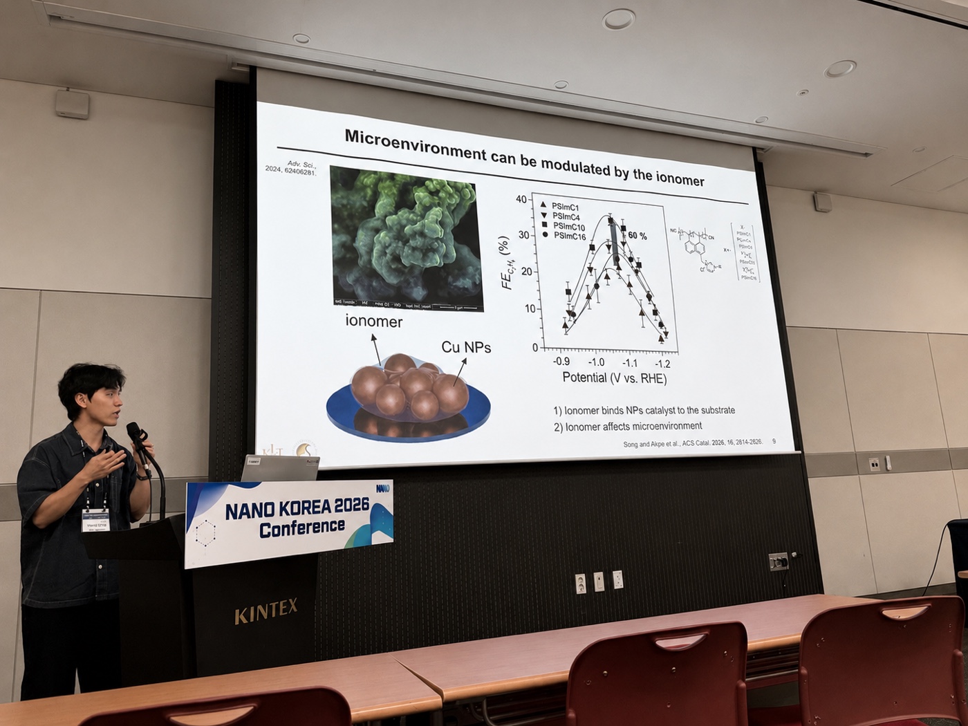 Young In received the Young Scientist Award at the NANO KOREA 2026 Conference!